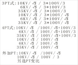 全自动电容电流测试仪设置PT变比画面